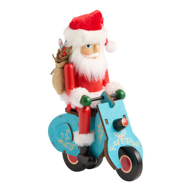 Santa Claus Nutcracker with Scooter Decor Santa Claus Nutcracker with Scooter Decor