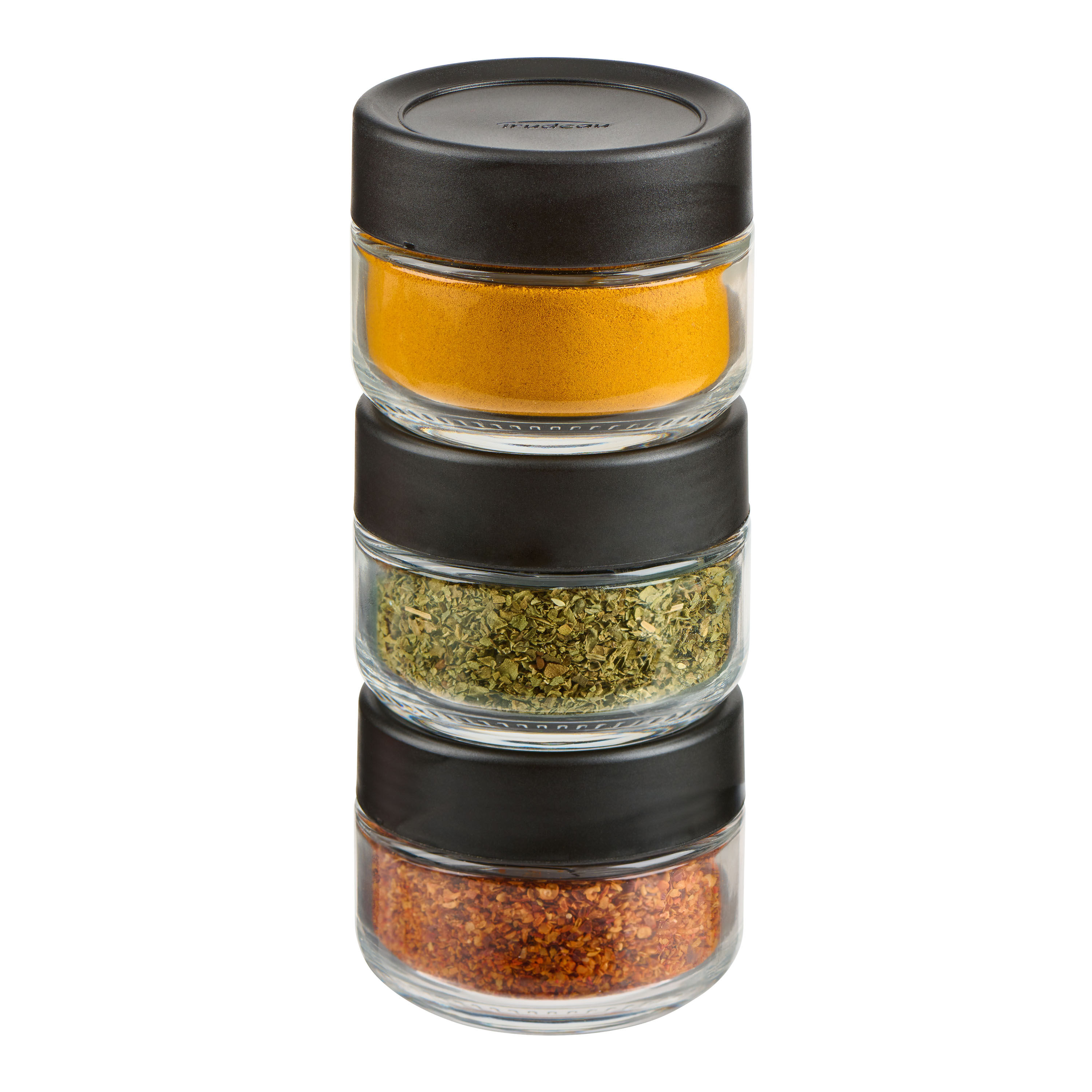 Stackable top spice jar