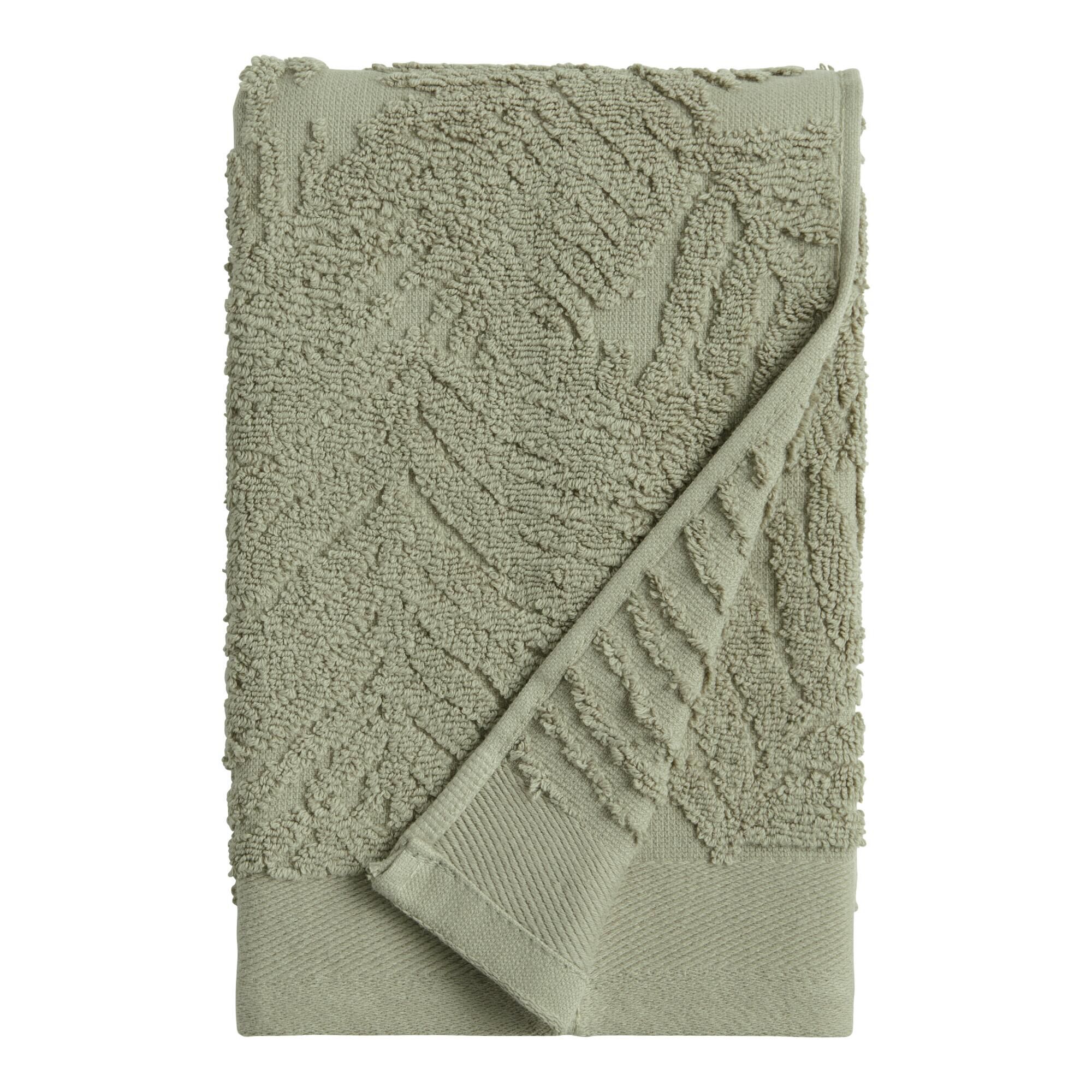 Green leaf hand towel new arrivals