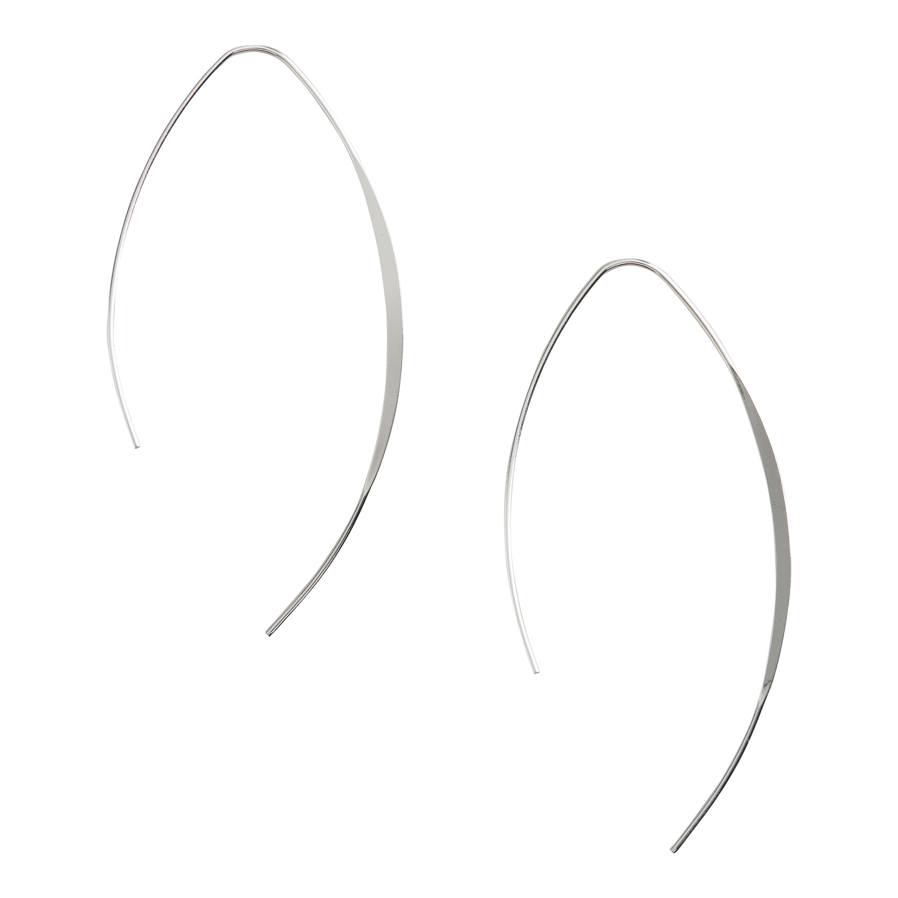 Silver Open Hoop Earrings World Market