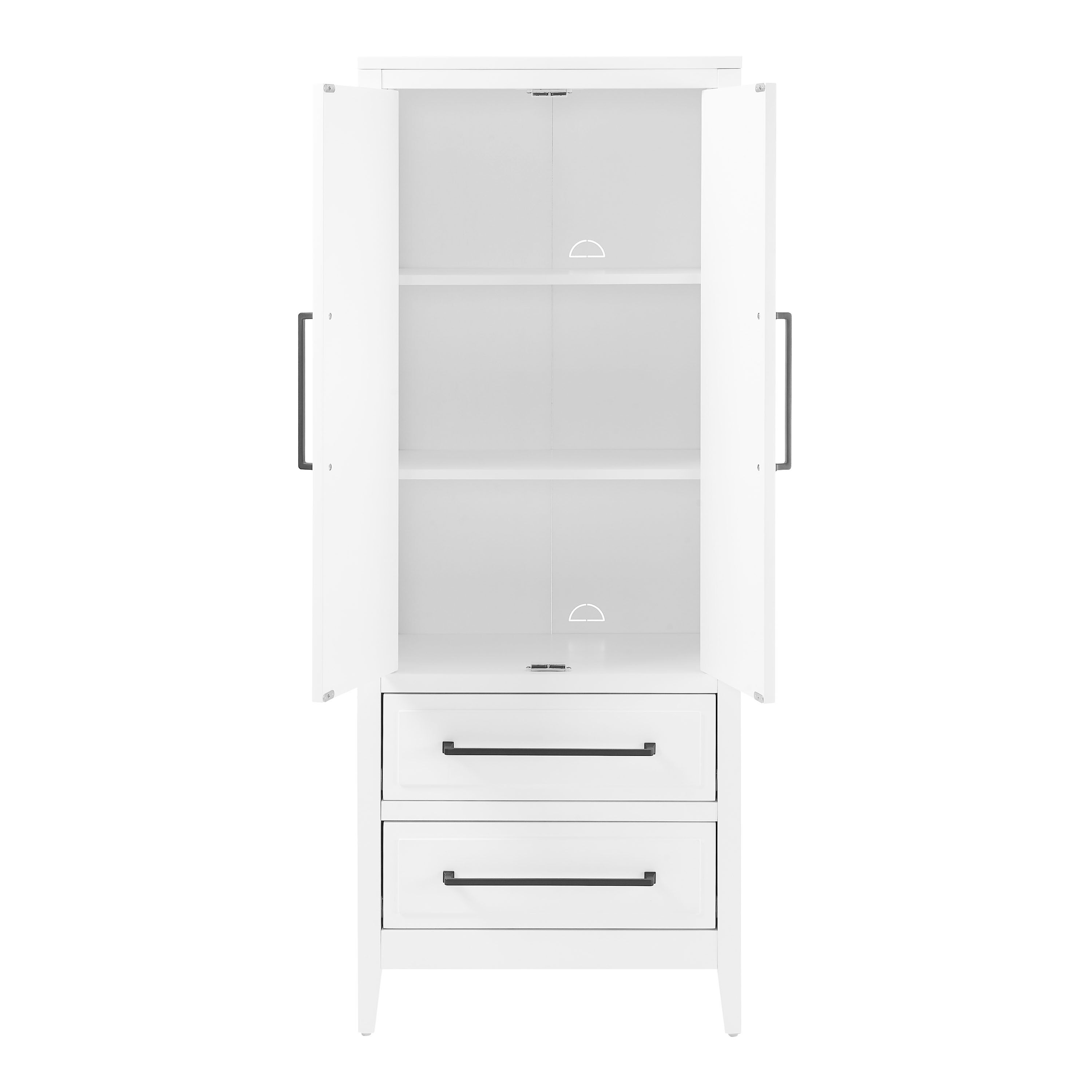 White wood pantry cabinet sale