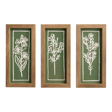 Green and White Rice Paper Floral Shadow Box Wall Art 3 Piece Green and White Rice Paper Floral Shadow Box Wall Art 3 Piece