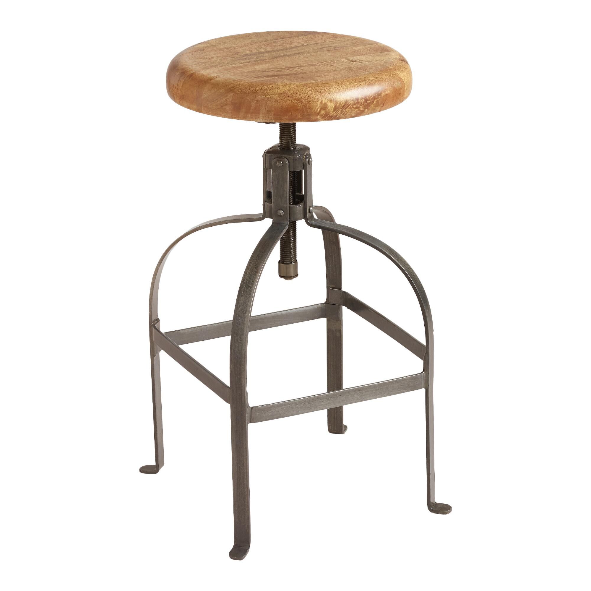 Metal and wood adjustable bar stools 2025