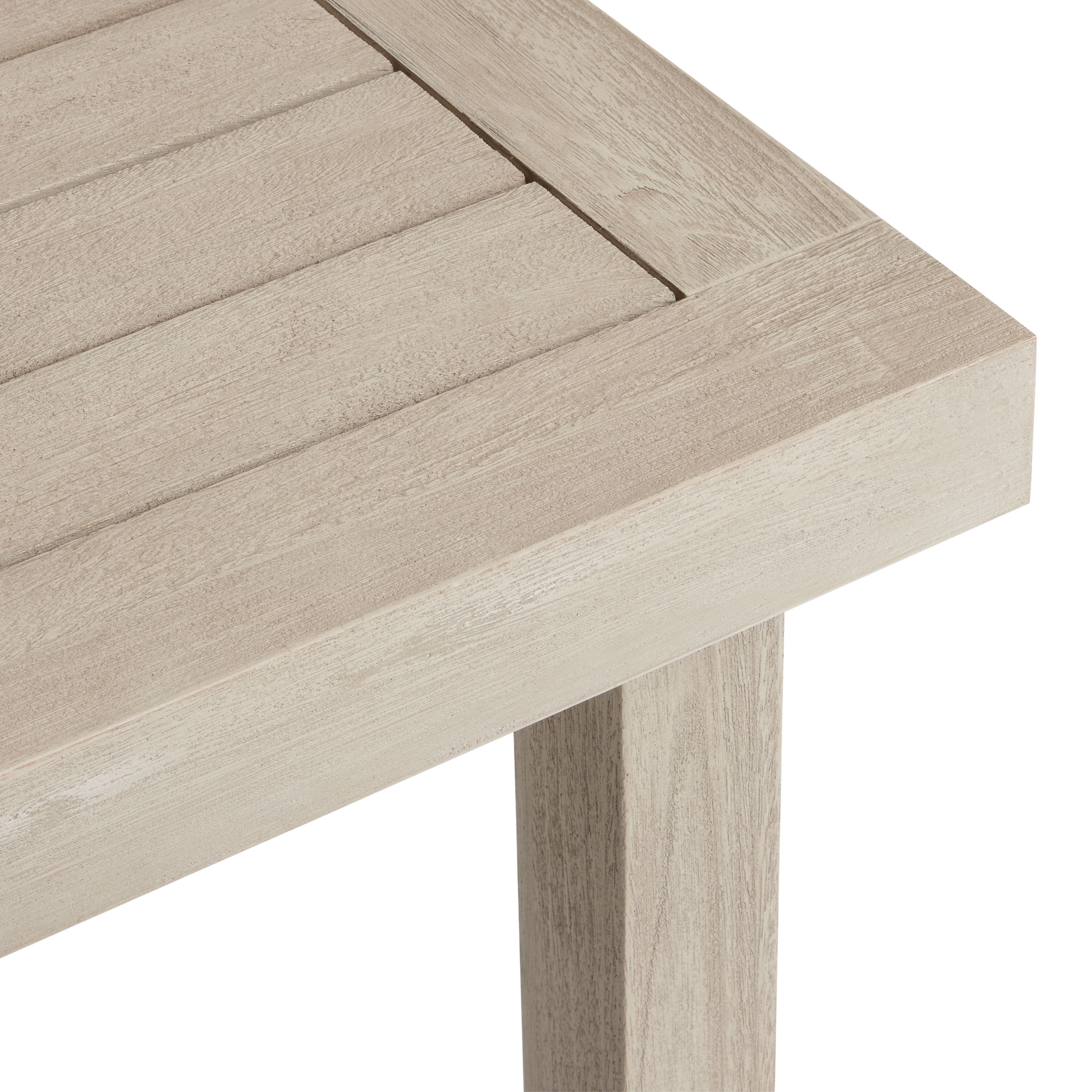 Mallorca Whitewash Eucalyptus Wood Outdoor Dining Table