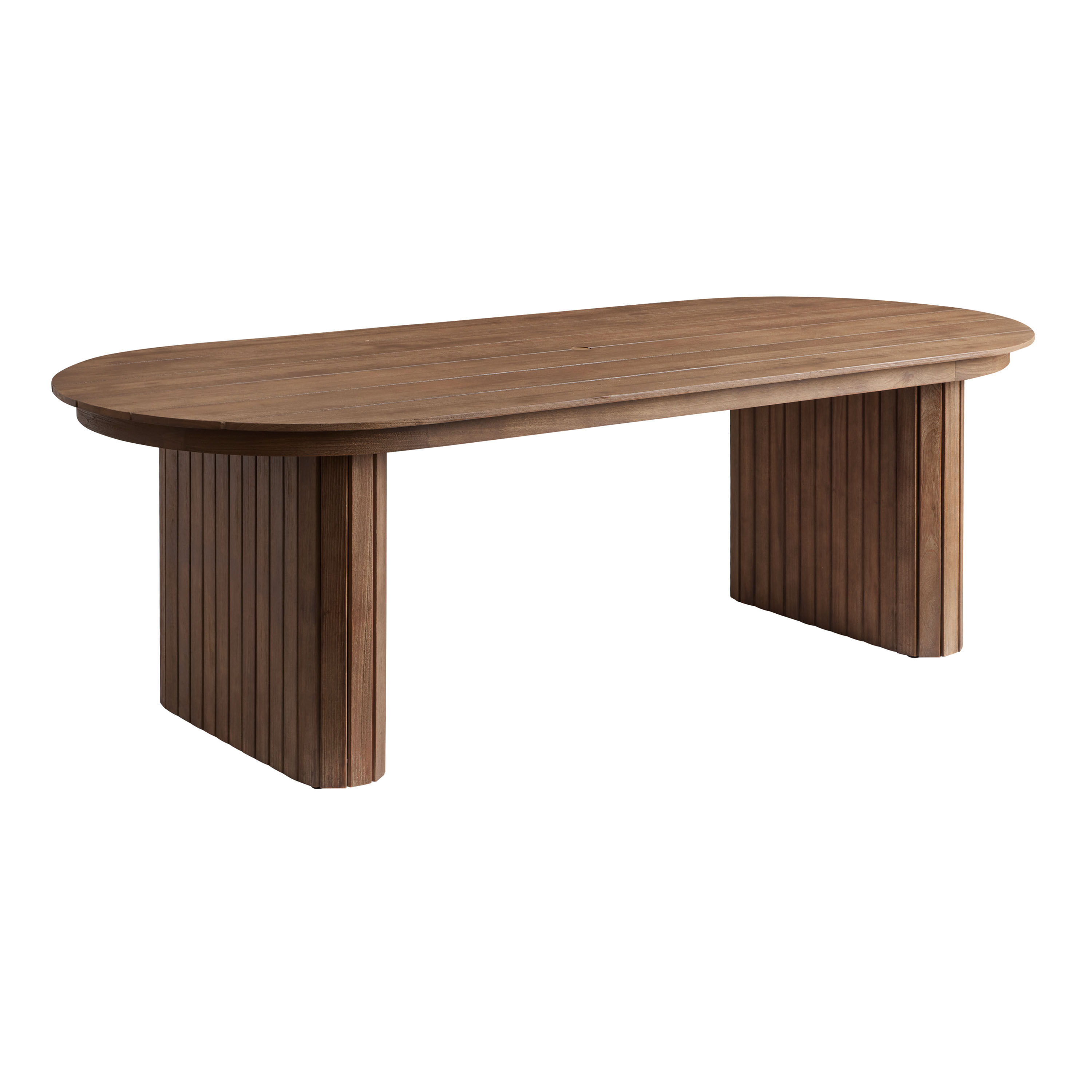 Light wood outdoor dining table cheap