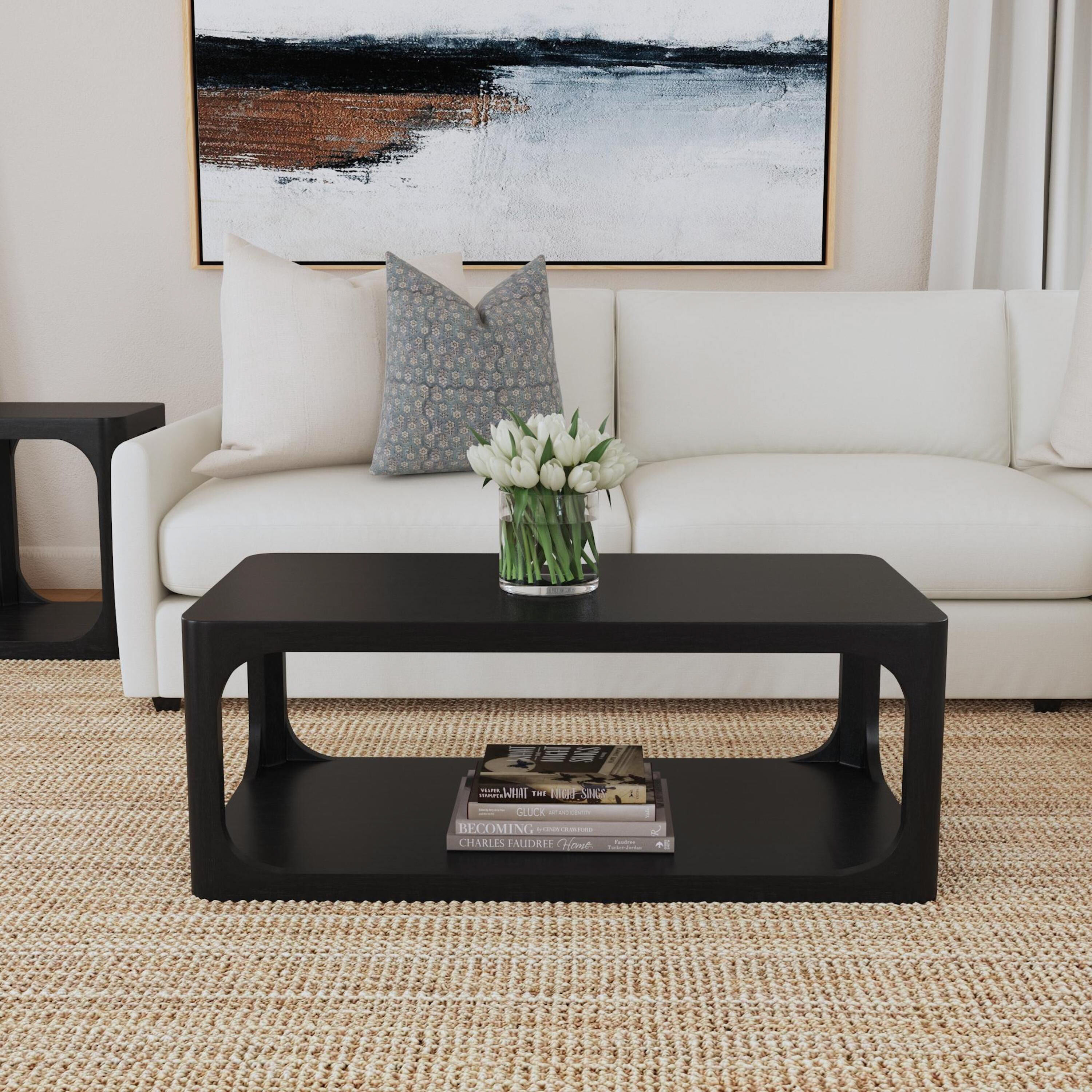 Branyon Wood Coffee Table with Shelf image number 1