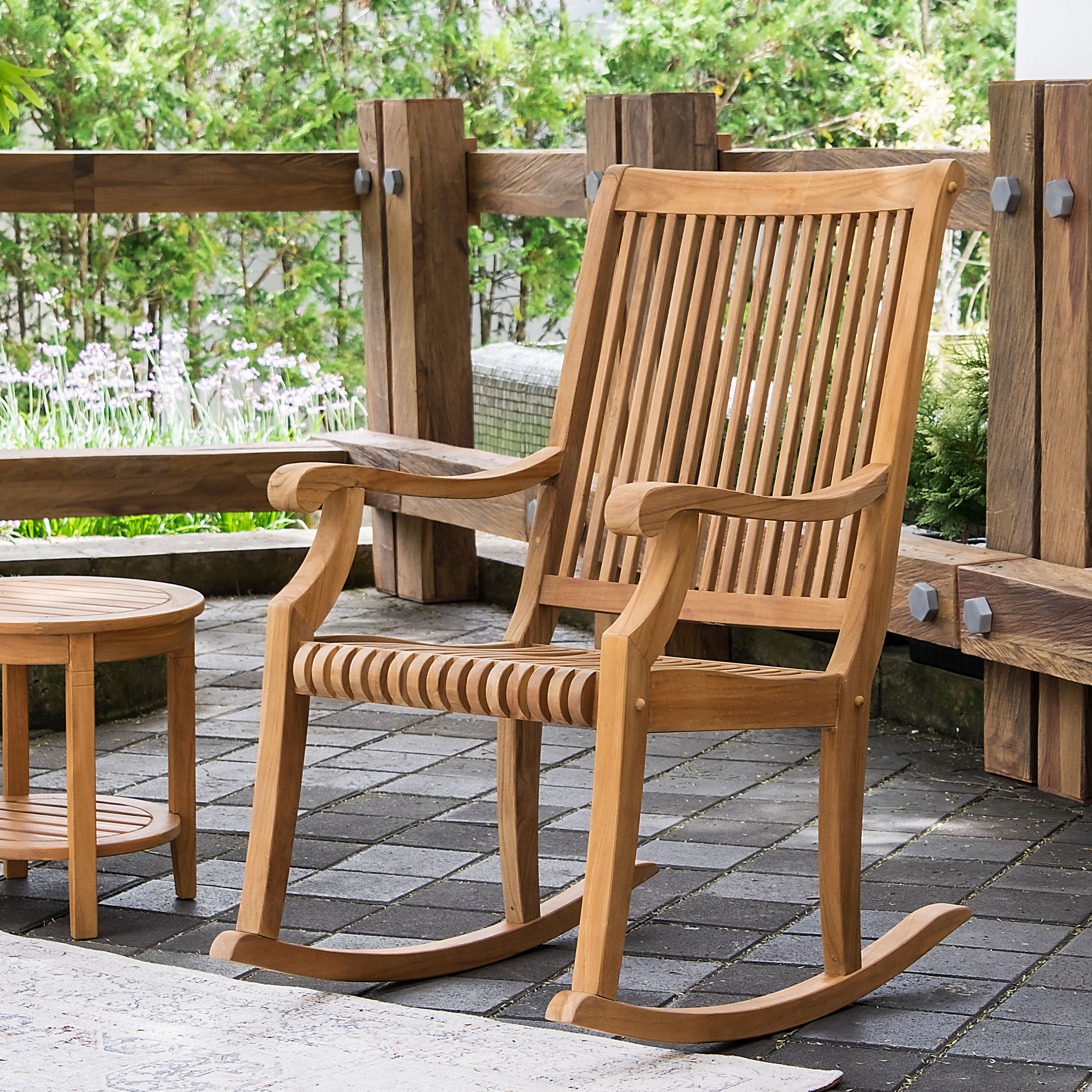 Teak adirondack on sale rocking chairs