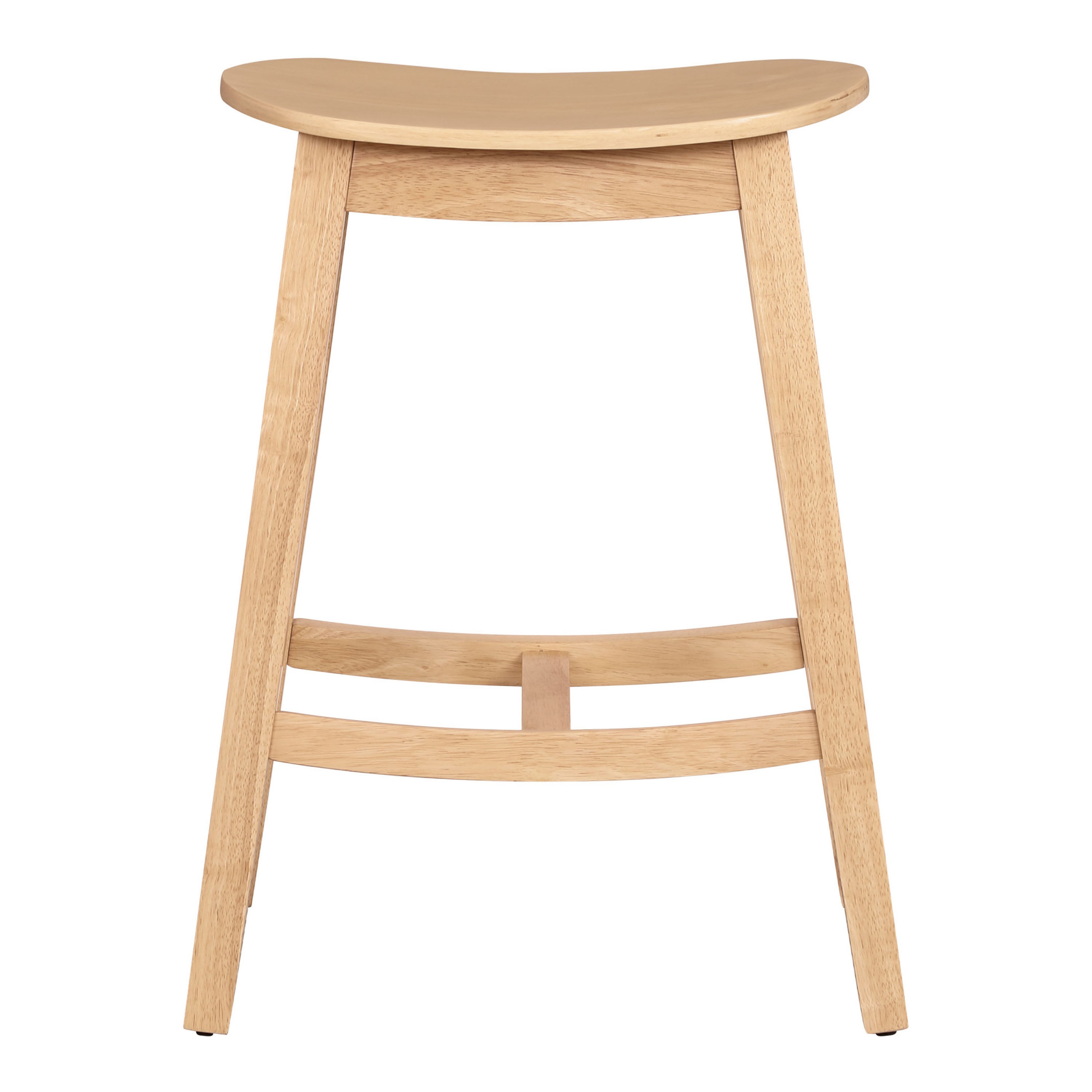 Barry Wood Backless Counter Stool 2 Piece Set