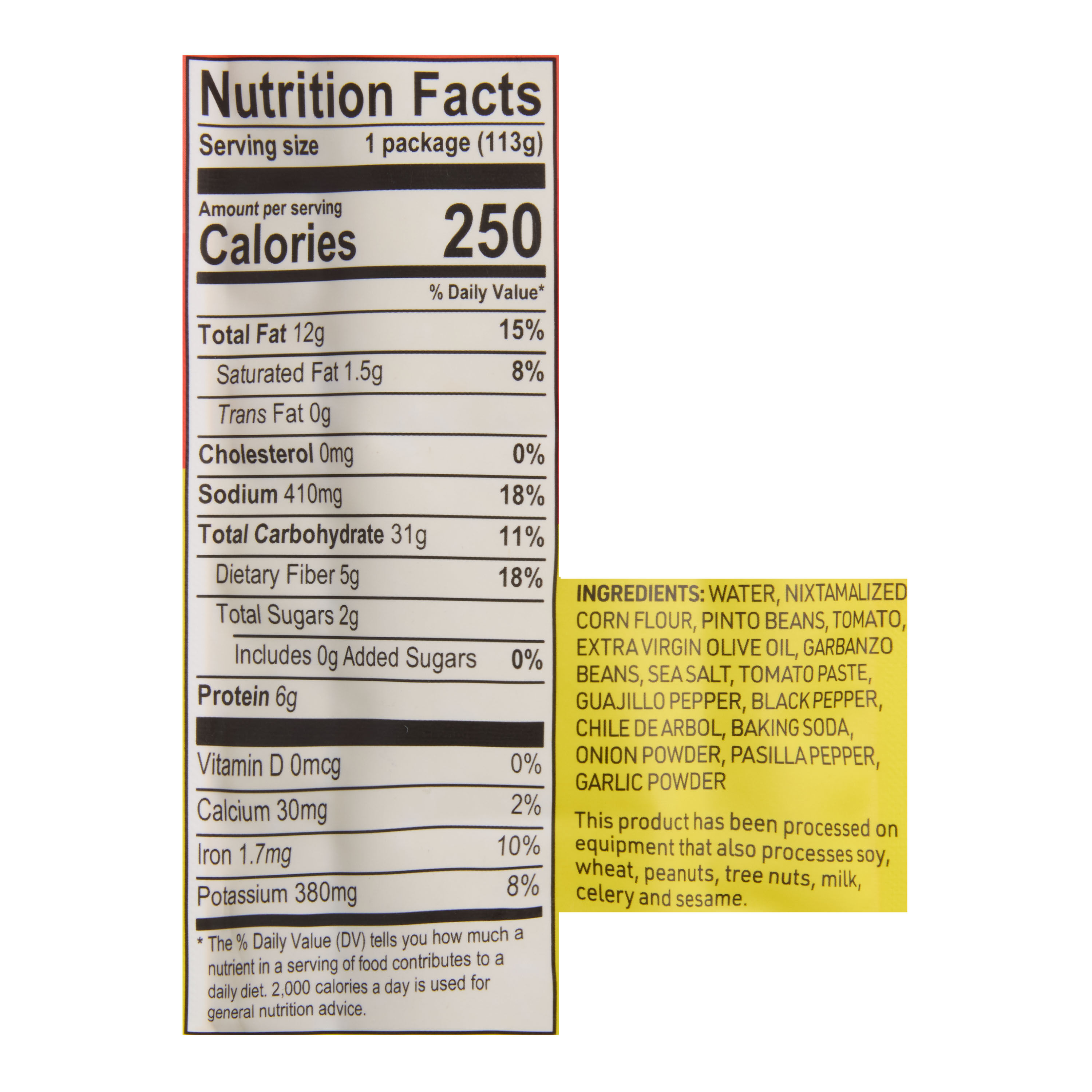 Fillo's Walking Tamales Bean Salsa Roja Corn Bar image number 1