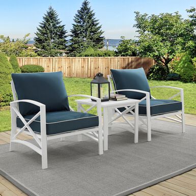 Araceli Metal 3 Piece Outdoor Furniture Set Araceli Metal 3 Piece Outdoor Furniture Set