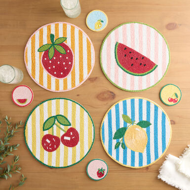 Multicolor Fruit Beaded Tabletop Collection Multicolor Fruit Beaded Tabletop Collection