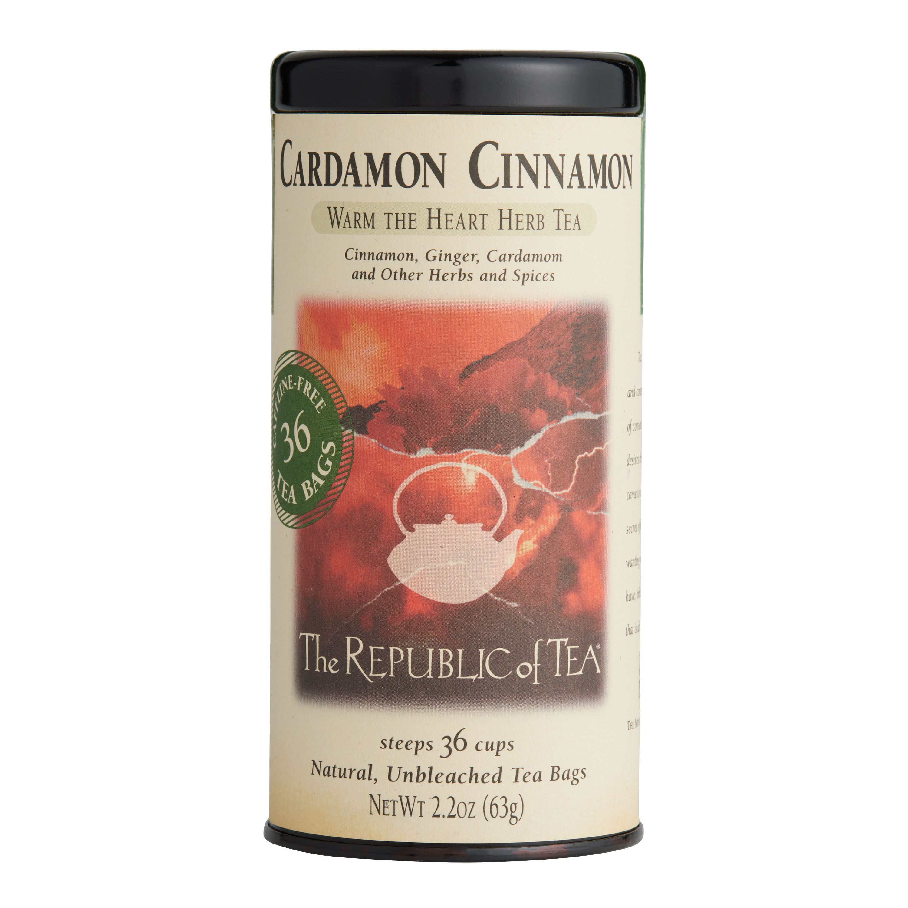 The Republic Of Tea Cardamom Cinnamon Herbal Tea 36 Count image number 0