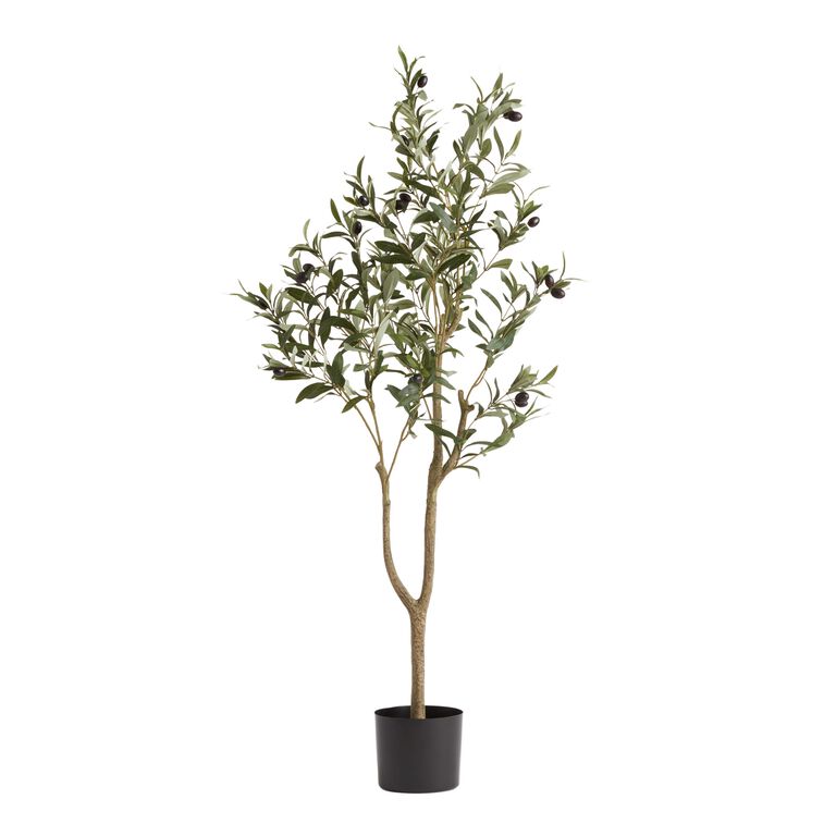 VEVOR 6 FT Artificial Olive Tree Green Natural Tall Faux Lifelike