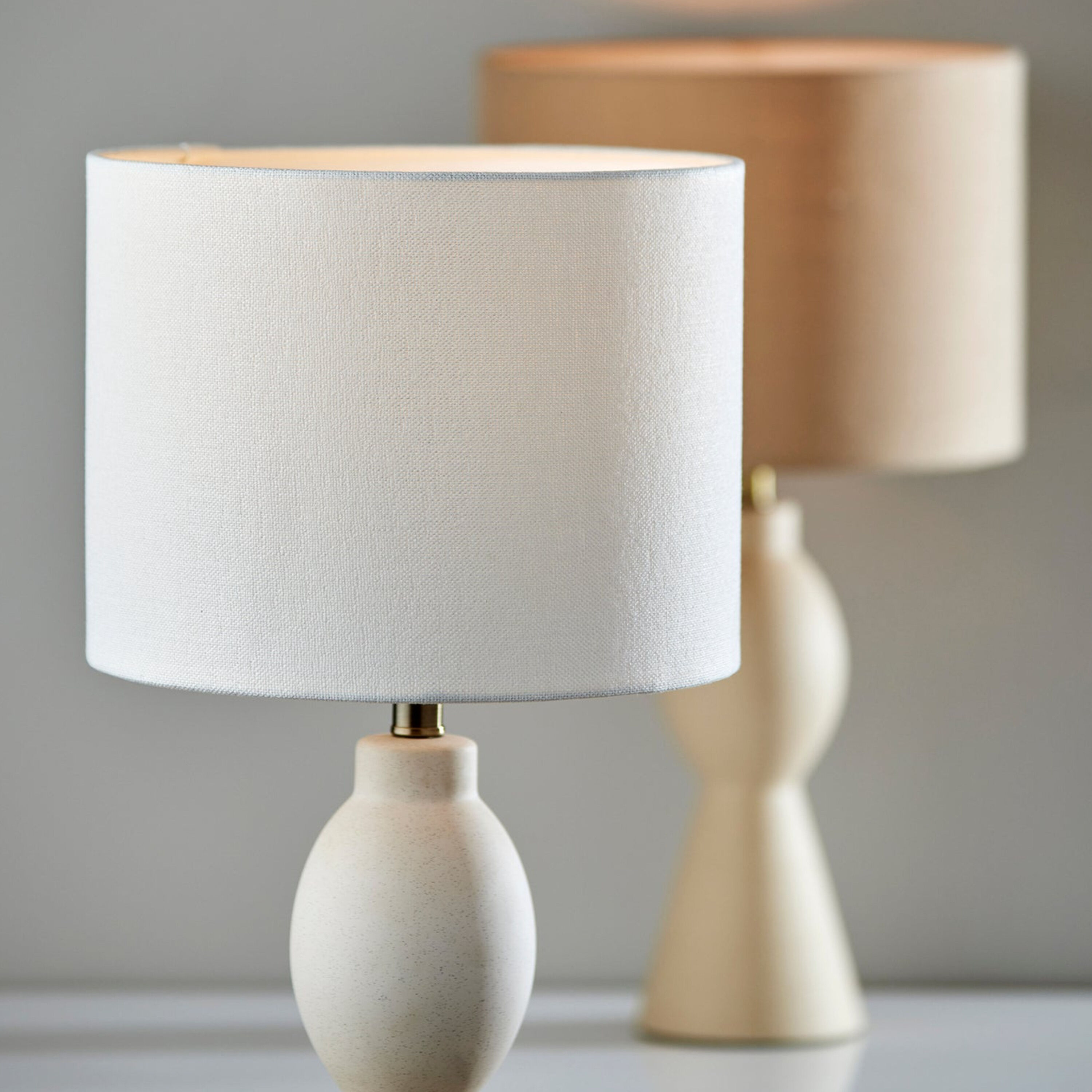 Ciero Ceramic Speckled Monochrome Table Lamp World Market
