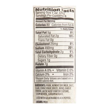 Columbus Peppered Salame Columbus Peppered Salame