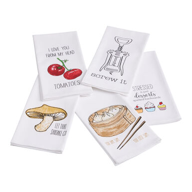 Illustrated Food Kitchen Towel Illustrated Food Kitchen Towel