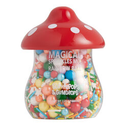 Red Mushroom Rainbow Ball Magical Sprinkles Mix