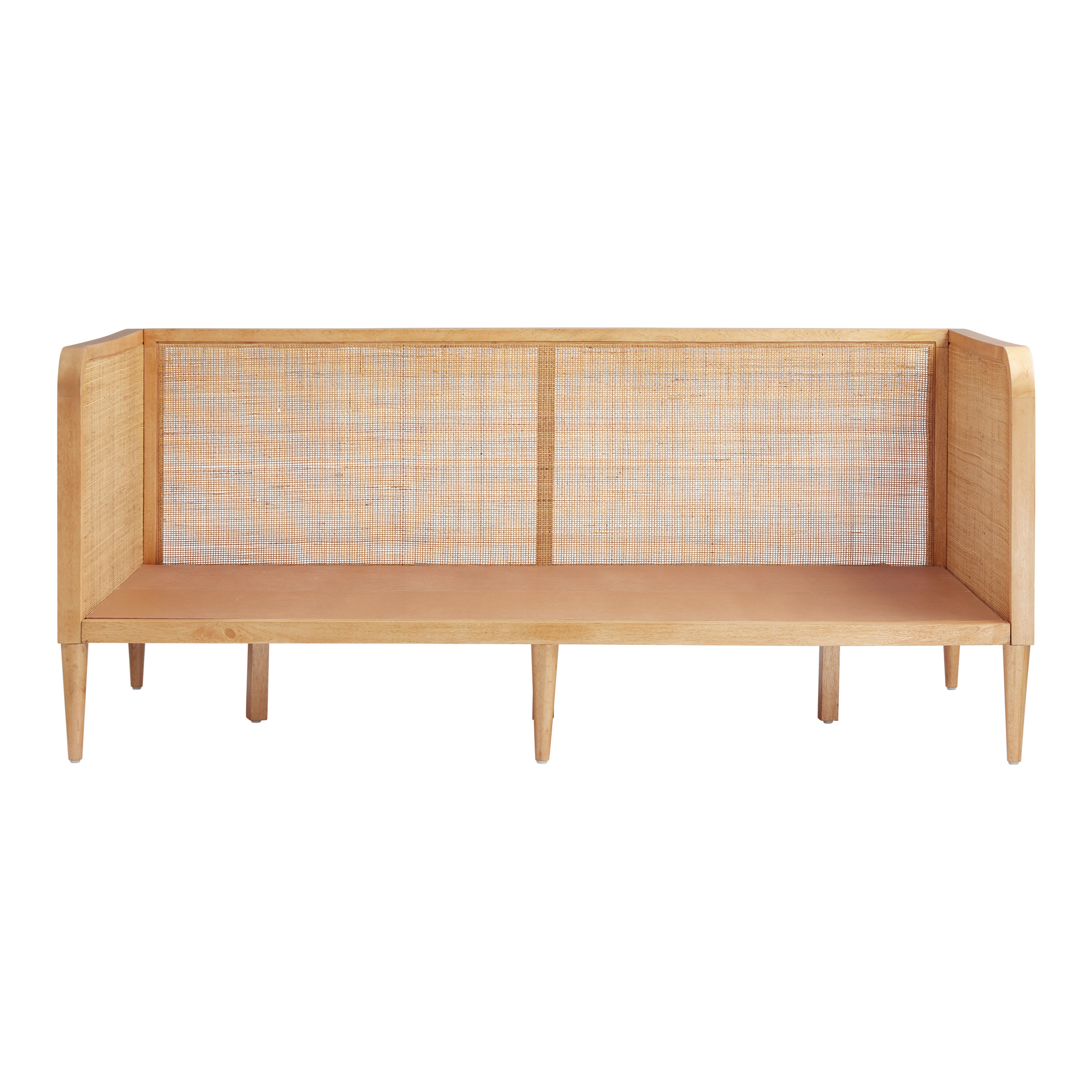 Kira Rattan Cane and Wood Daybed Frame World Market