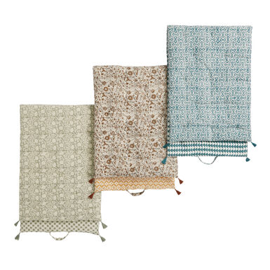 Floral Block Print Lounge Cushion Floral Block Print Lounge Cushion