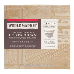 World Market® Costa Rican Tarrazu Coffee Pods 18 Count