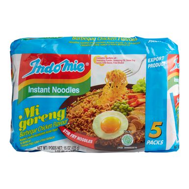5 Pack Indomie Barbecue Chicken Fried Noodles Set of 2 5 Pack Indomie Barbecue Chicken Fried Noodles Set of 2