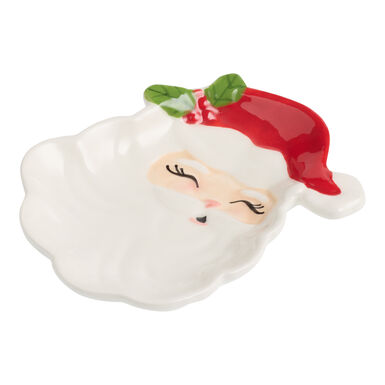 Ceramic Coming to Town Santa Hand Painted Figural Tea Rest Ceramic Coming to Town Santa Hand Painted Figural Tea Rest