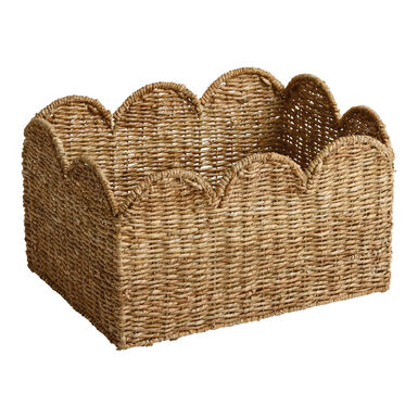Daisy Natural Seagrass Scalloped Utility Basket Daisy Natural Seagrass Scalloped Utility Basket