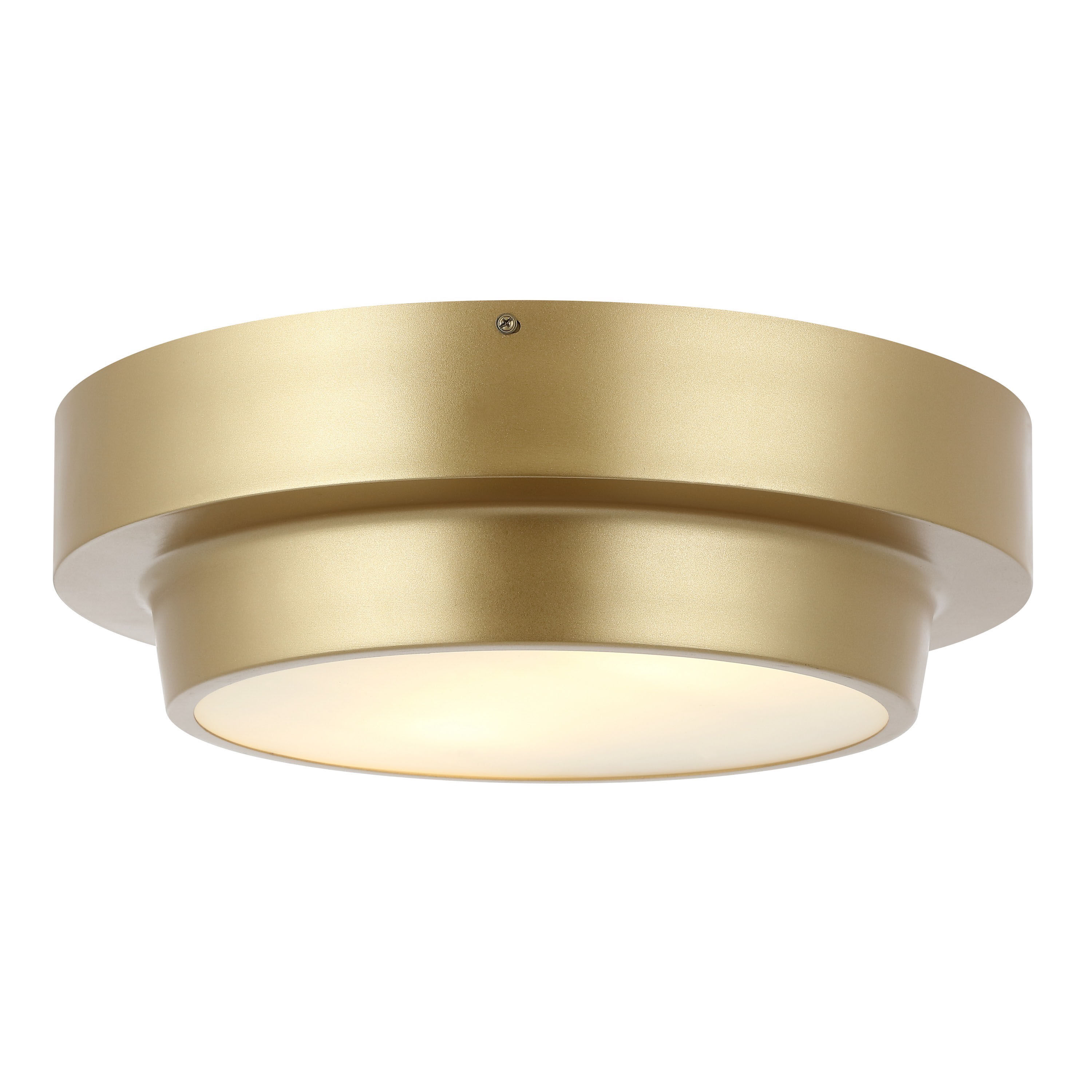 Gold metal light fixture top