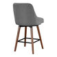 Bellenden Mid Century Upholstered Swivel Counter Stool image number 3
