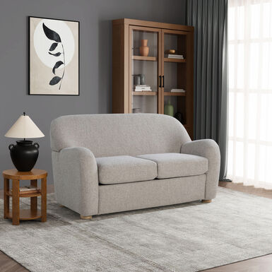 Harmony Boucle Swoop Arm Loveseat Harmony Boucle Swoop Arm Loveseat