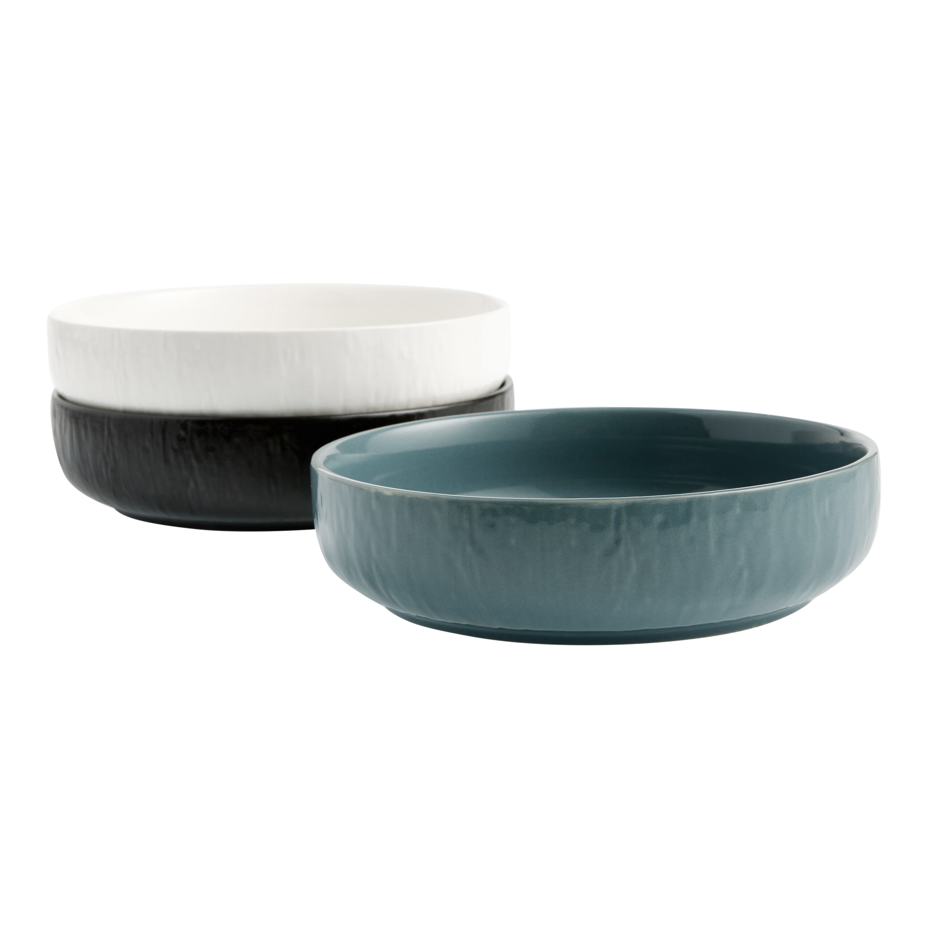 Stella Textured Low Bowl