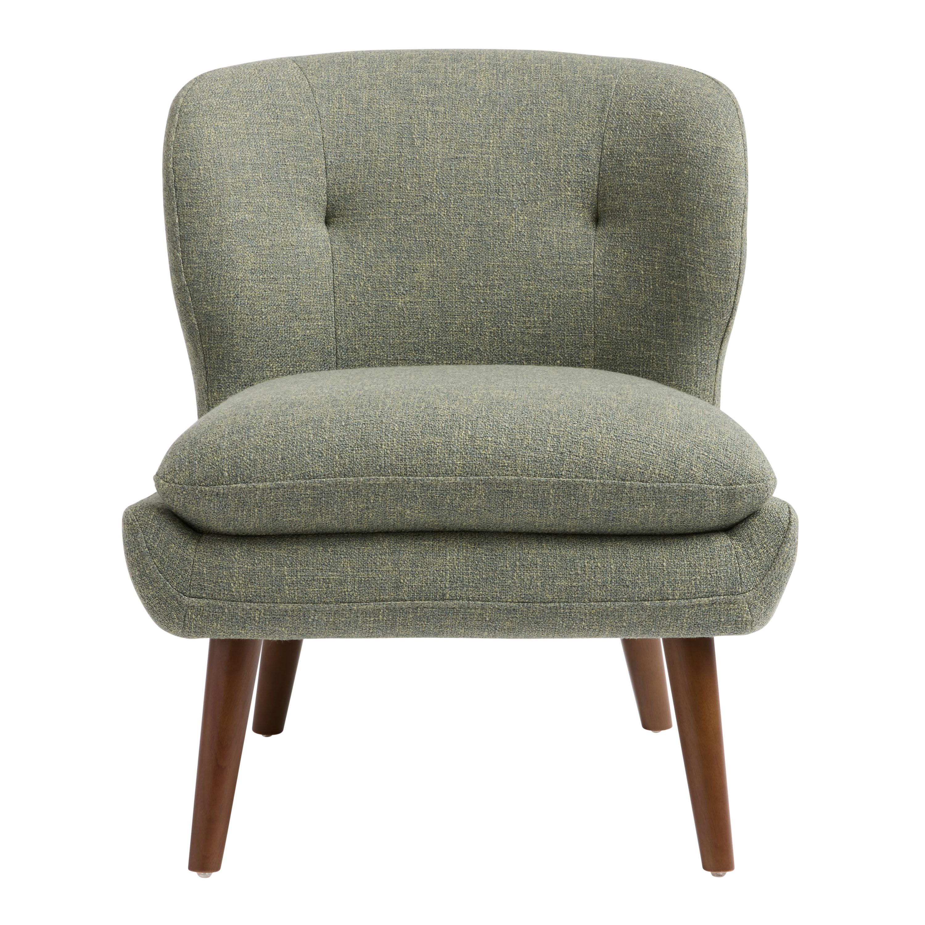 Floria Moss Green Mid Century Upholstered Chair image number 2