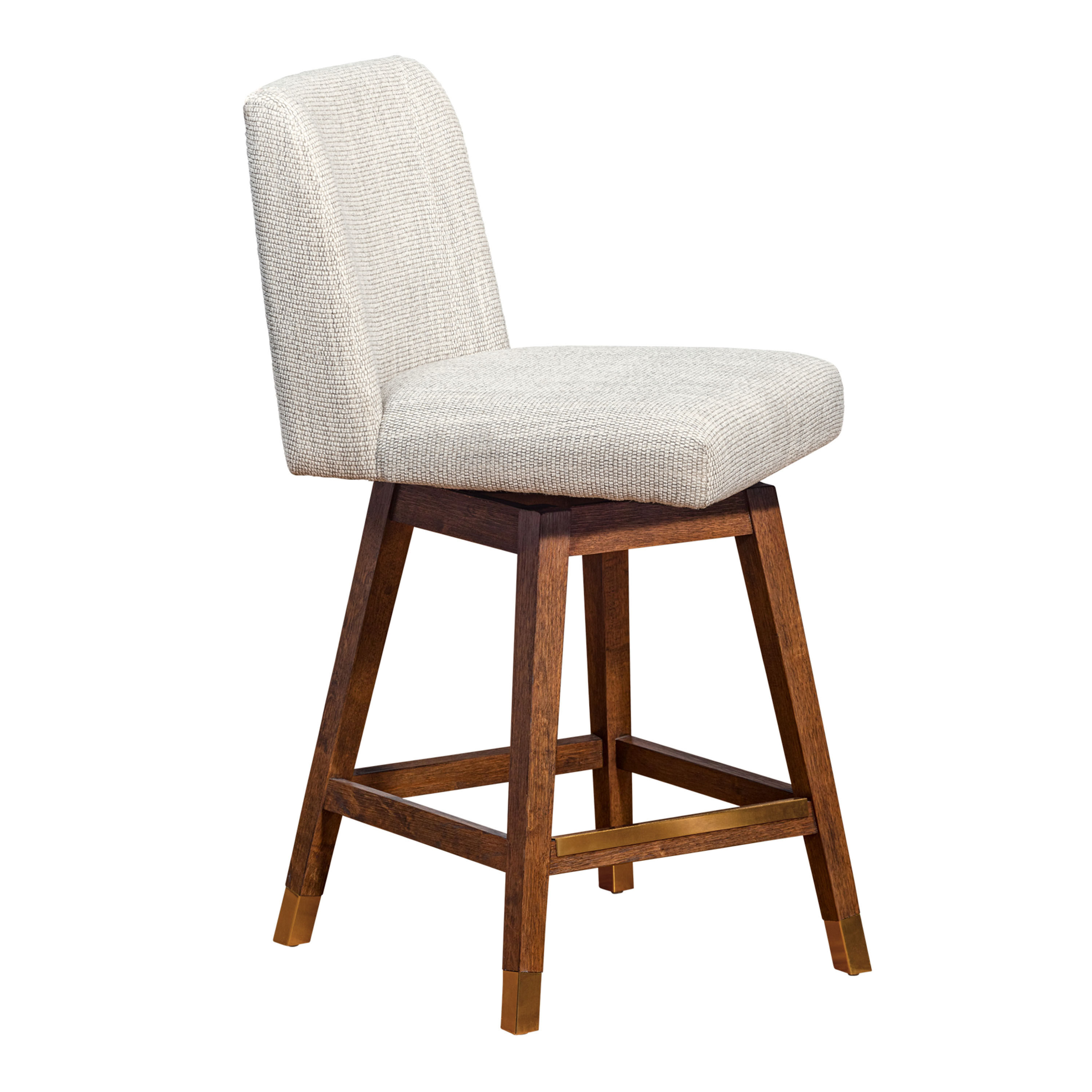 Belinda Upholstered Swivel Counter Stool image number 3