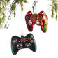 Glass Video Game Controller Ornaments Set Of 2 image number 0
