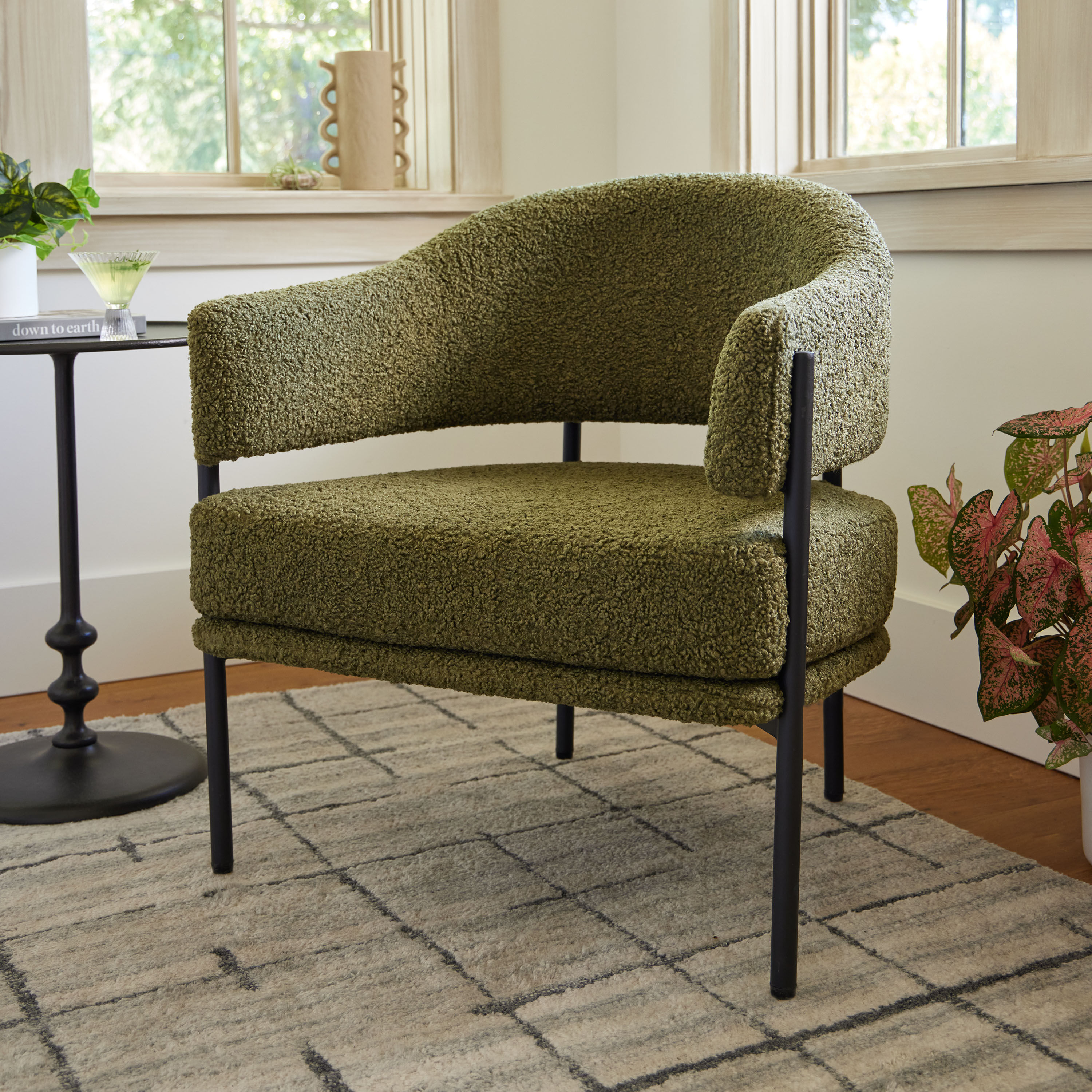 Green on sale oyster chair