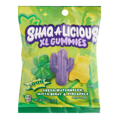 SHAQ-A-LICIOUS XL Sour Gummy Candy SHAQ-A-LICIOUS XL Sour Gummy Candy