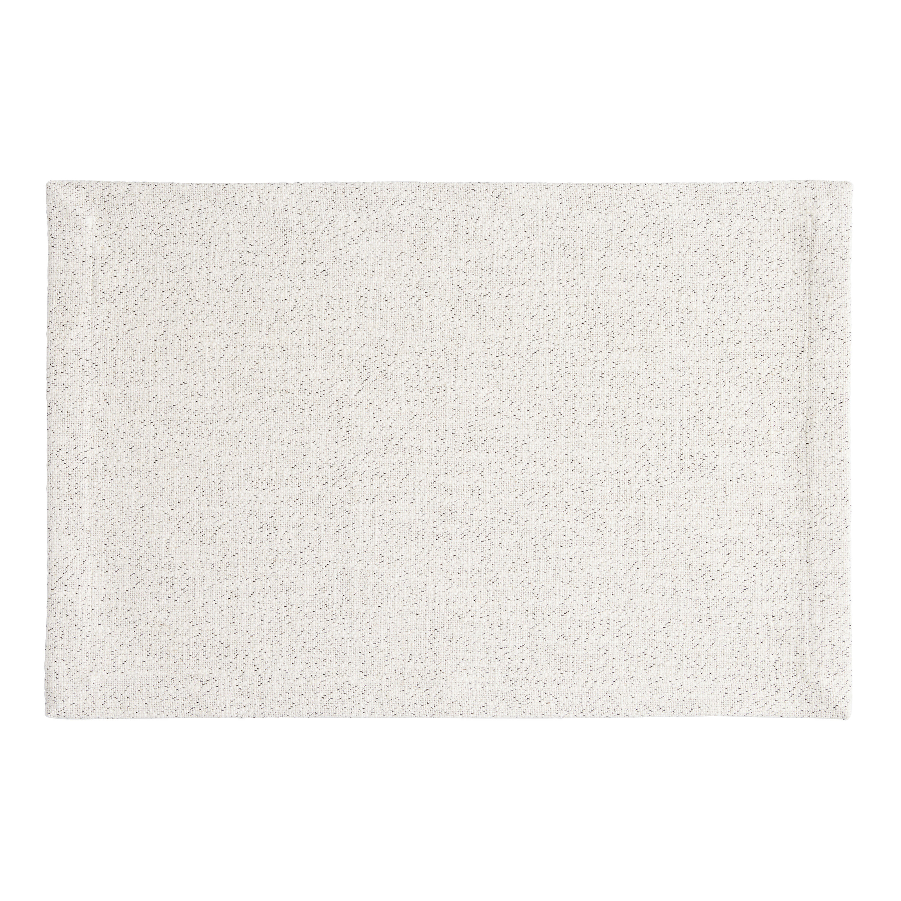 Cream Woven Slub Placemat Set of 2 image number 0