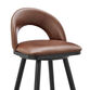 Merlin Faux Leather Upholstered Swivel Counter Stool image number 5