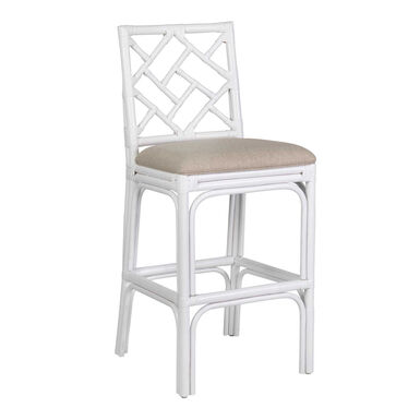 Minerve Rattan Geo Upholstered Barstool Minerve Rattan Geo Upholstered Barstool