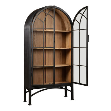 Astle Reclaimed Wood And Iron Display Cabinet Astle Reclaimed Wood And Iron Display Cabinet