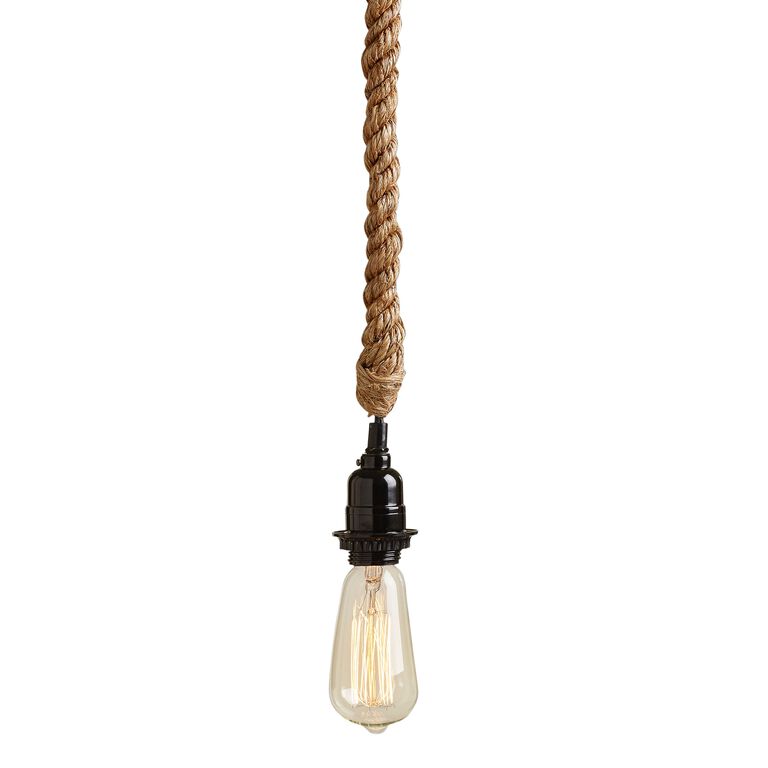 Coarse Beige Hemp String Lamp Shade