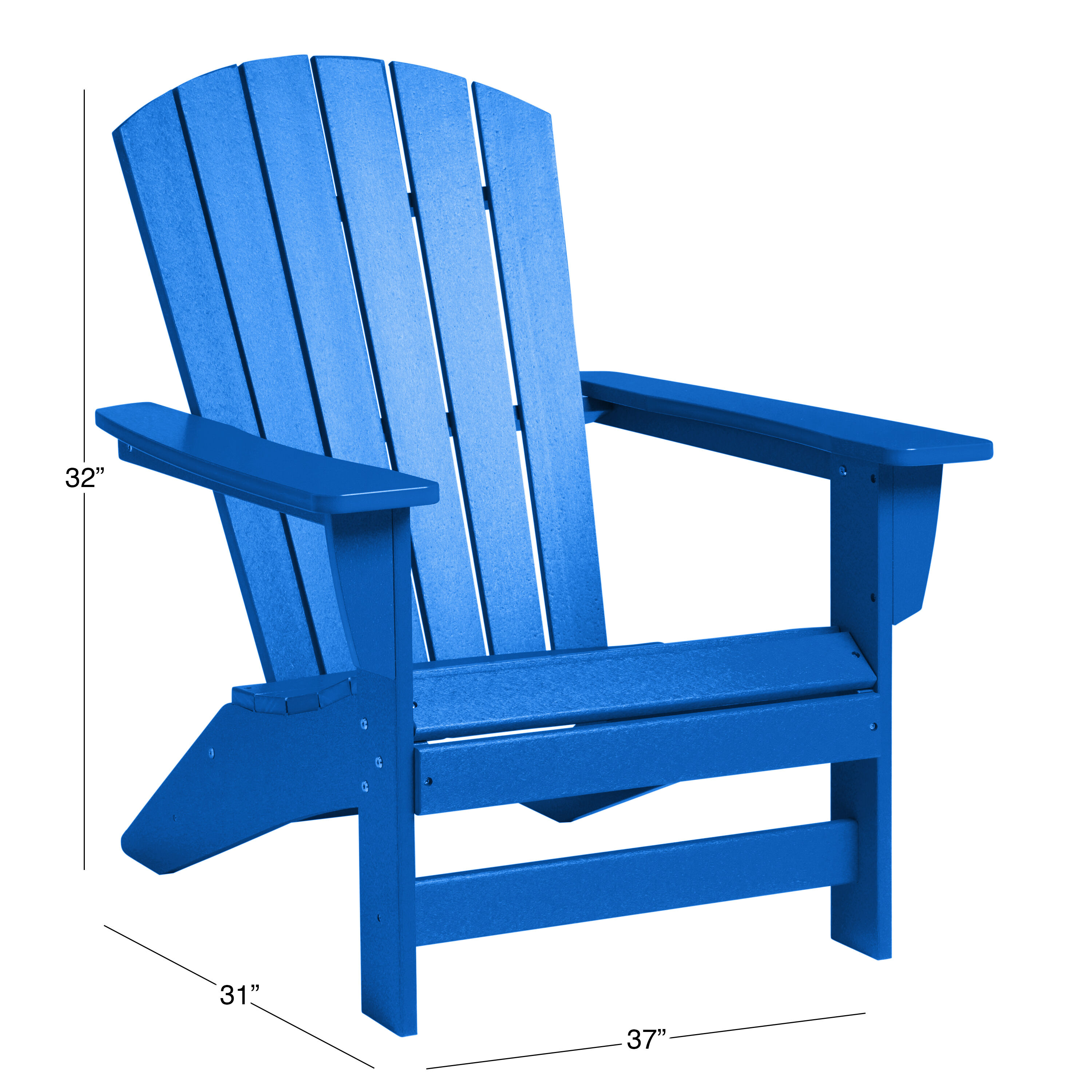 All Weather Recycled Plastic Adirondack Chair image number 4