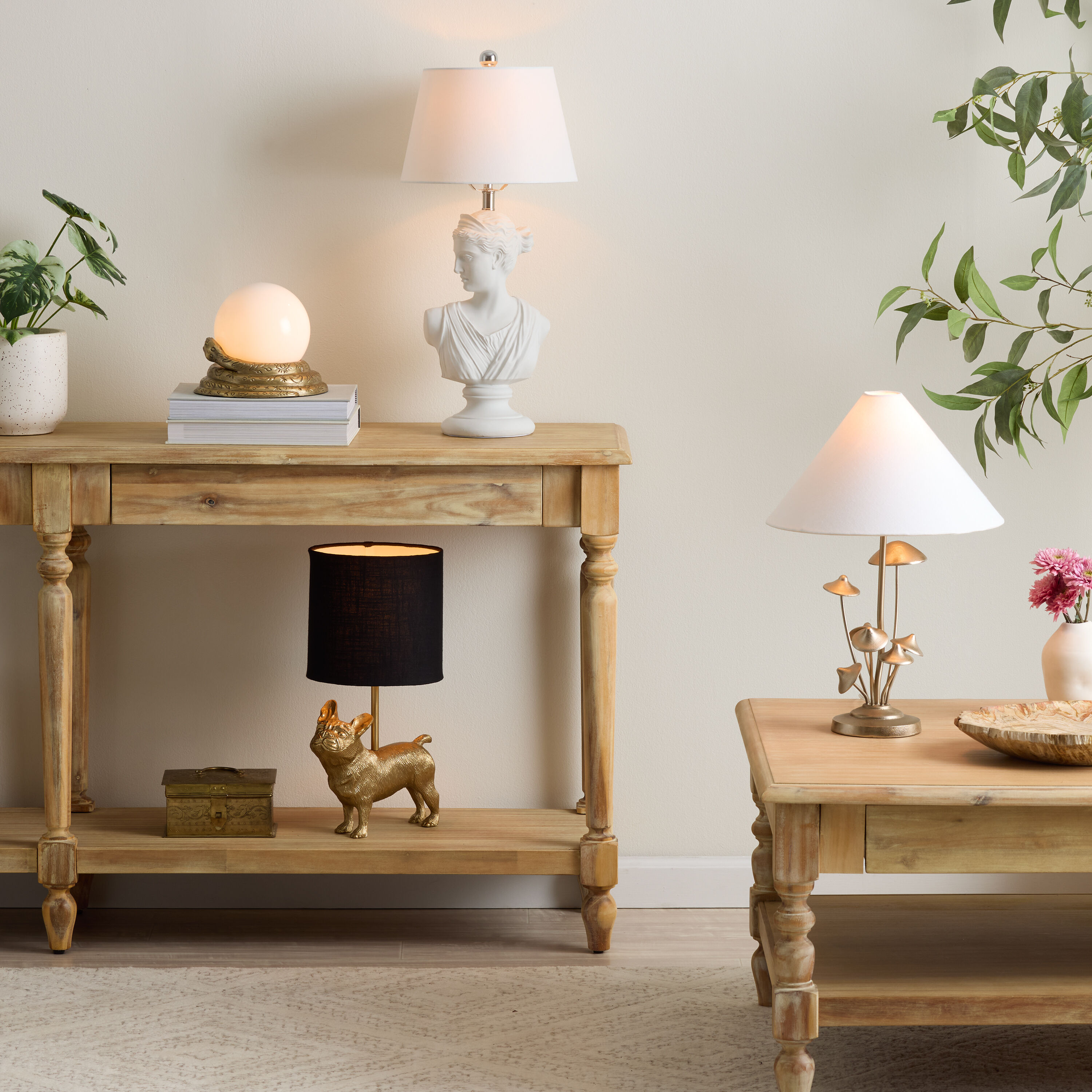Gold Metal French Bulldog Table Lamp by World Market