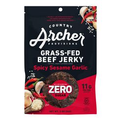 Country Archer Zero Sugar Spicy Sesame Garlic Beef Jerky