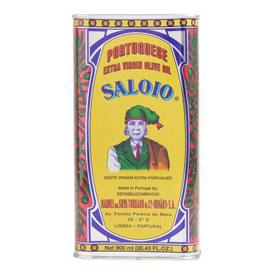Large Saloio Portuguese Olive Oil Tin Large Saloio Portuguese Olive Oil Tin