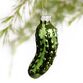 Green Glass Traditional Pickle Ornament Set of 3 image number 0