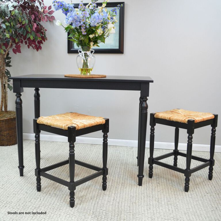 Barton Antique Black Farmhouse Counter Height Dining Table image number 3