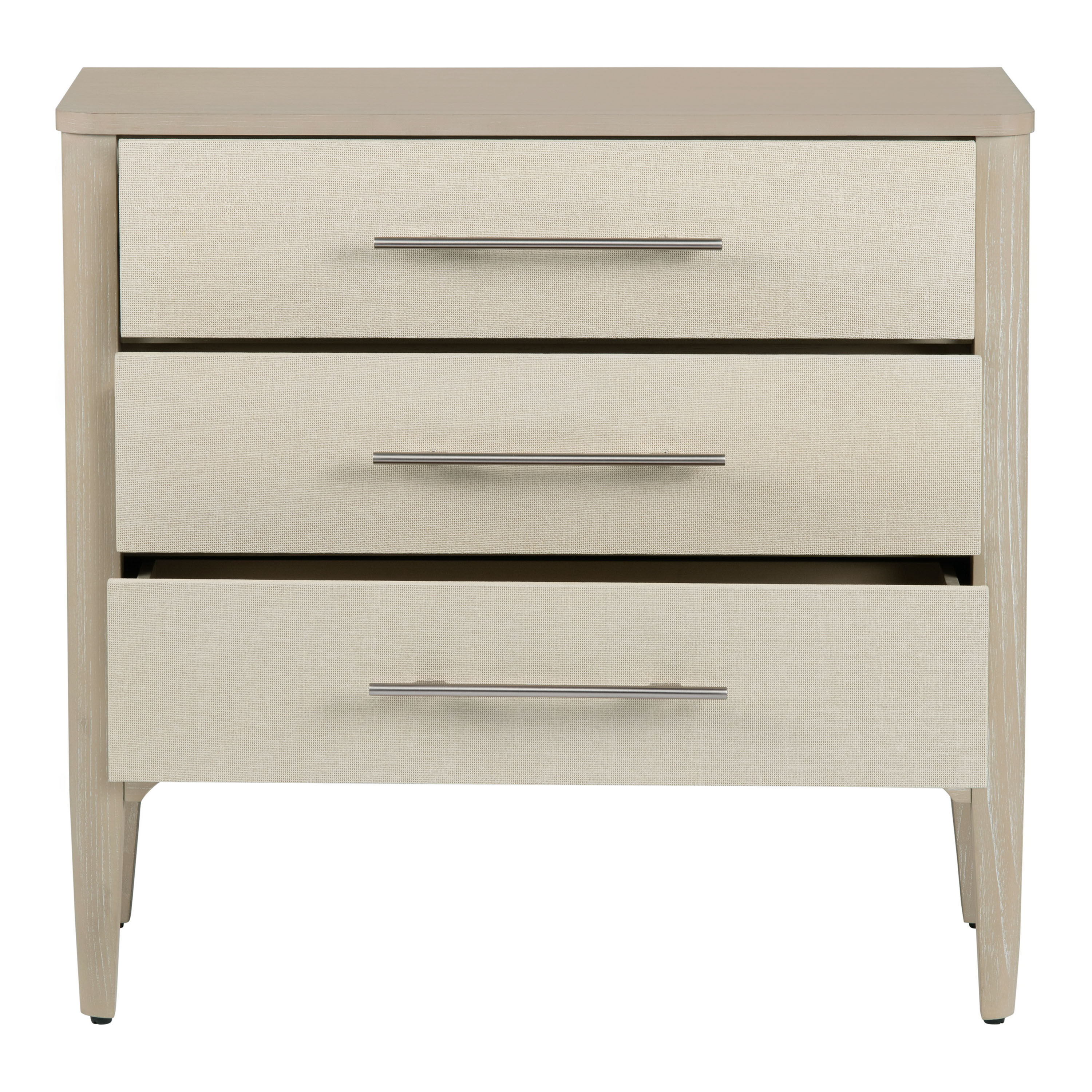 Jameson Cream Raffia and Whitewash Wood Dresser image number 4