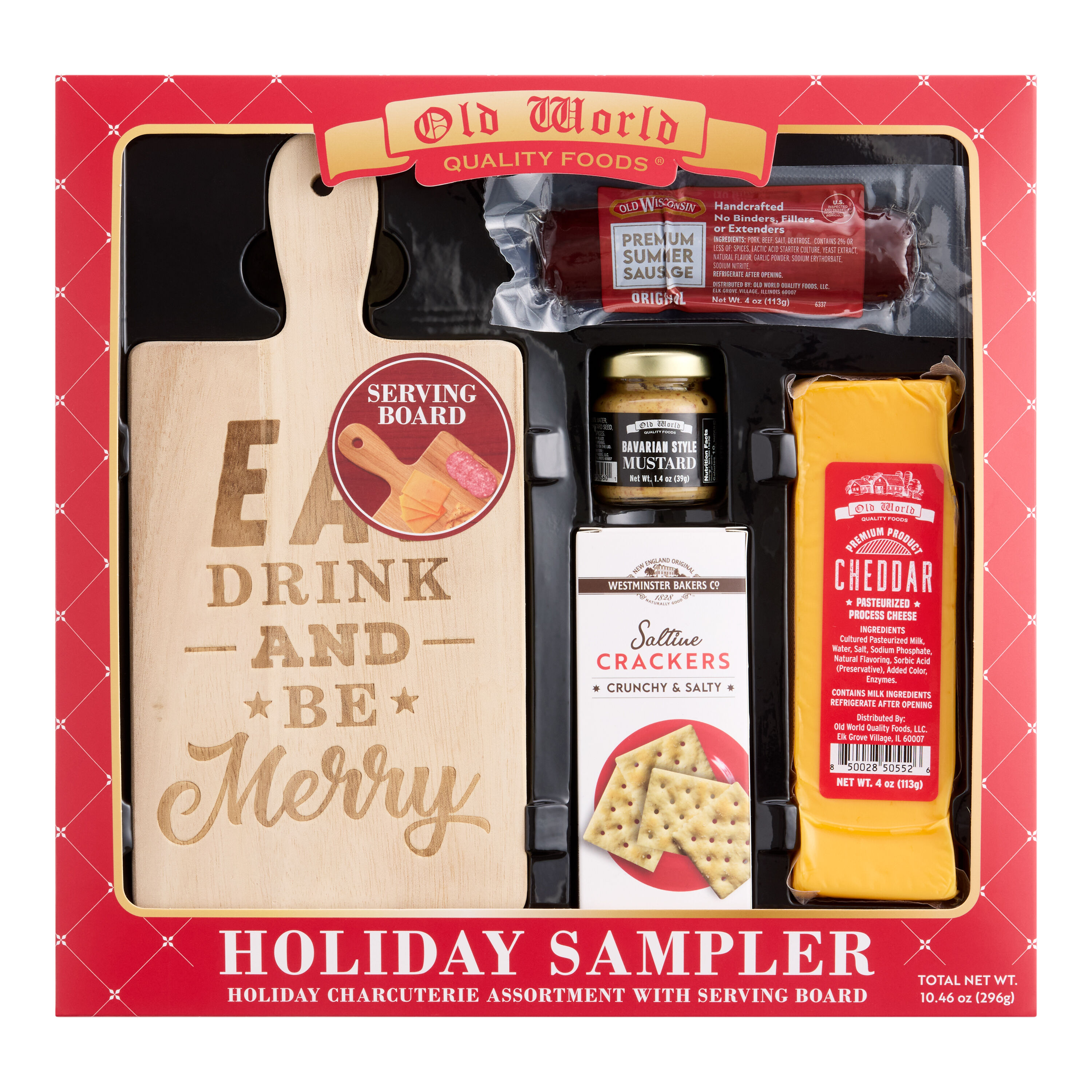 Old Wisconsin Holiday Sampler Serving Board Gift Set image number 0