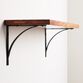 Black Metal Mix & Match Shelf Brackets 2 Pack image number 0